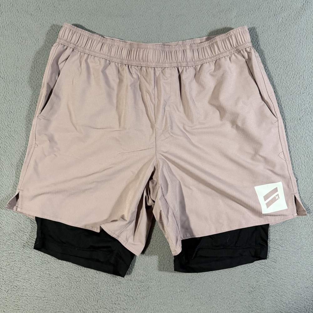 Hurley Shorts Mens Sz LG Exist Bootcamp Training Lined Stretch Gym Workout